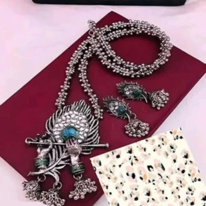 Zooni Collections Oxidised Silver 958 Silver Grey Jewel Set (Pack of 3)