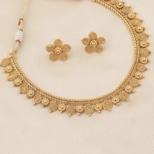 LITRIK Copper Gold-plated Gold Jewel Set (Pack of 1)