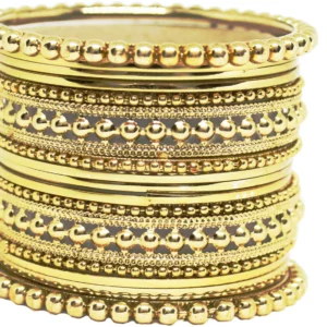JSD Alloy Gold-plated Bangle (Pack of 39)