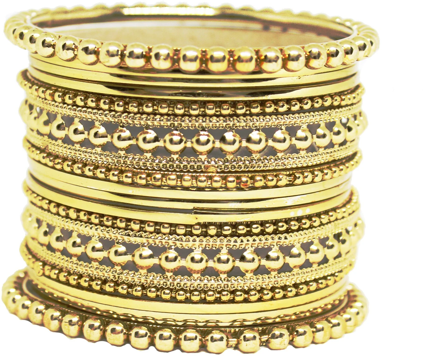 JSD Alloy Gold-plated Bangle (Pack of 39)