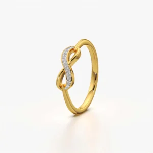 KkRing Acrylic Diamond 800 Silver Plated Ring